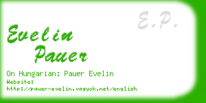 evelin pauer business card